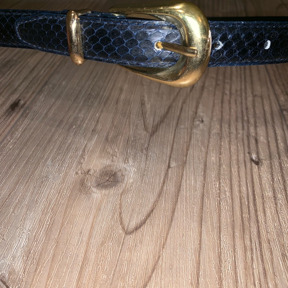 Vintage Snake Skin Belt 29” - Picture 4 of 7